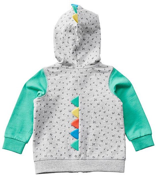 Baby Dinosuar Scales Zip Through Hoodie