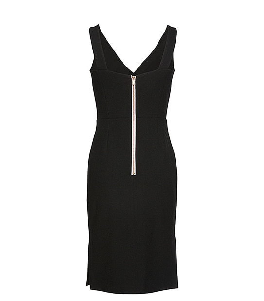 Dannii Minogue Petites Side Split Dress - Black