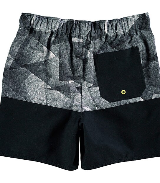 Spliced Geometric Print Boardshorts