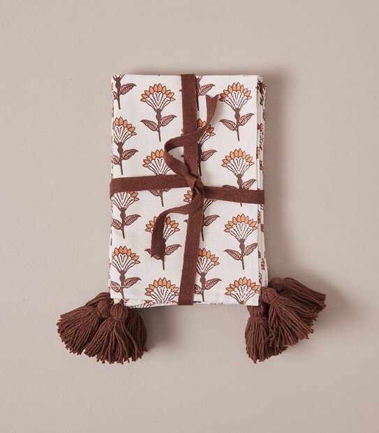 Alexandra Calthorpe 4 Pack Fire Blossom Napkins