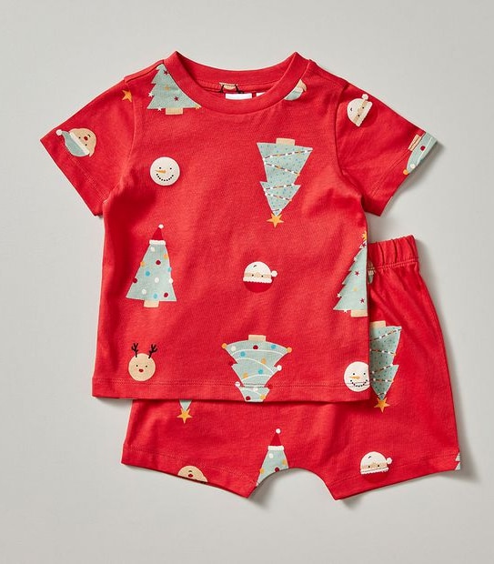Unsiex Baby Family Matching Christmas Tree Cotton Pyjama Set