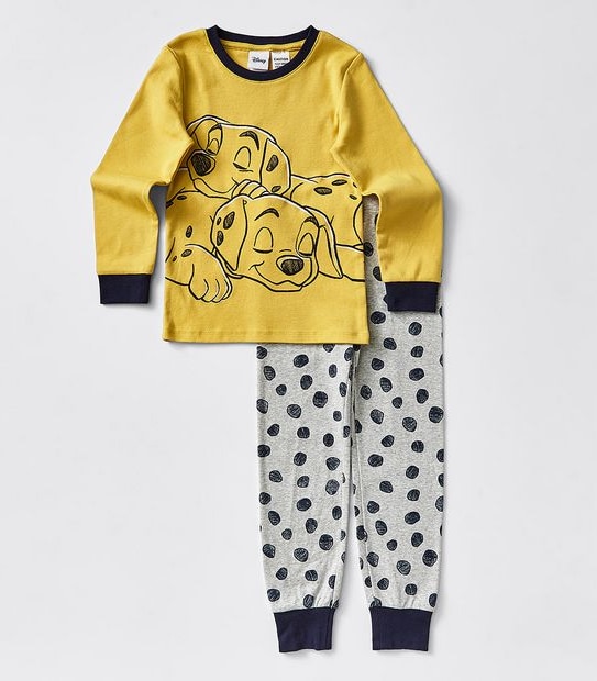 Disney 101 Dalmatians Print Pyjama Set - Yellow