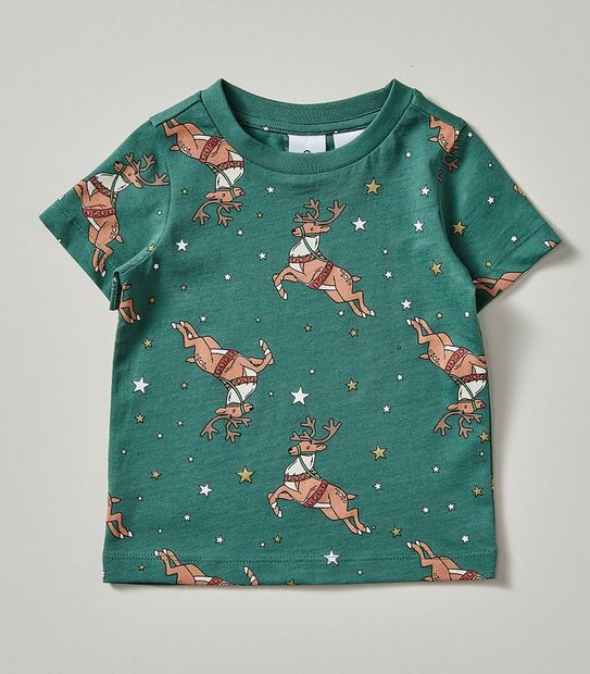 Unisex Baby Family Matching  Christmas Reindeer Cotton Pyjama Set