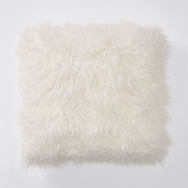 Fluffy Cushion 45cm White Target Australia