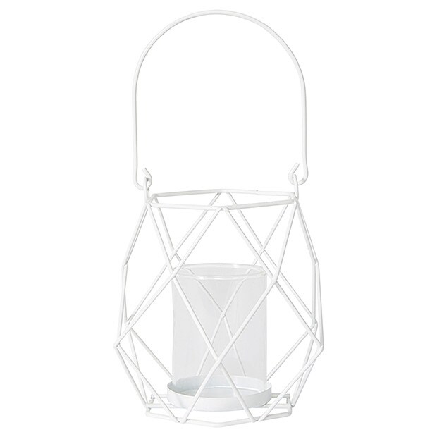 Small Geo White Lantern Target Australia