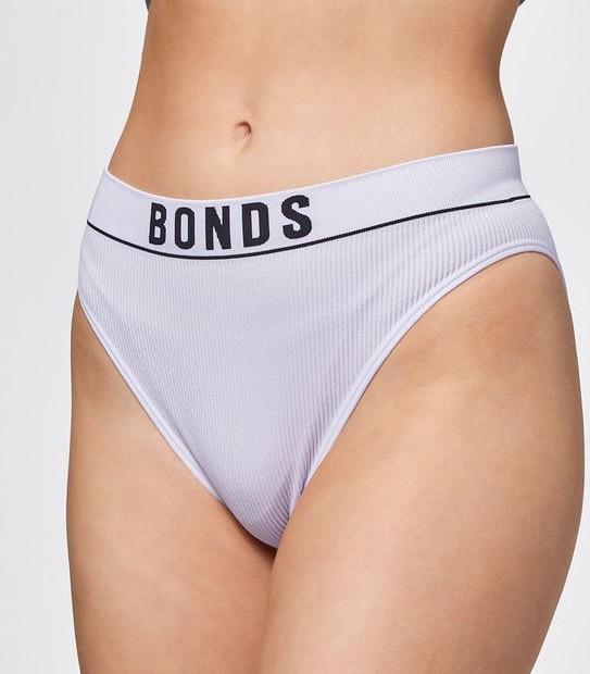 Bonds Retro Rib Hi Bikini Briefs - Lilac Moon