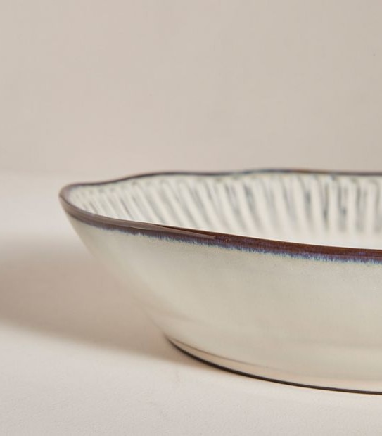 Easton Ribbed Organic Edge Pasta Bowl