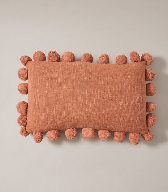 Ari Pom Pom Rectangle Cushion