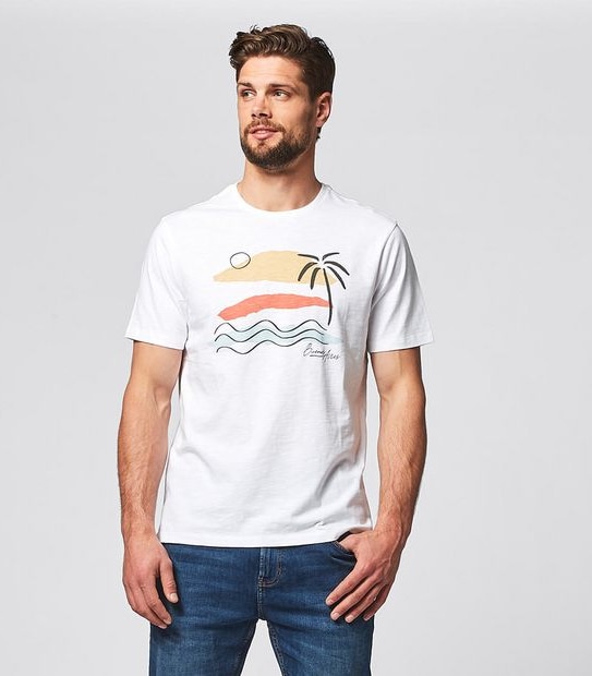 Slub Beach T-Shirt - White