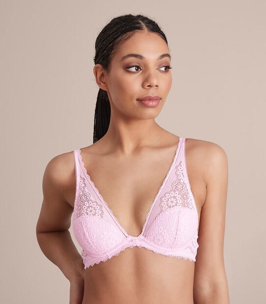 Lily Loves Plunge Demi Lace Bra; Style: X52067