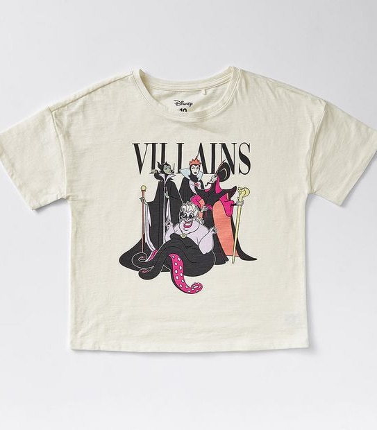 Disney Villian Print T-shirt - Cream