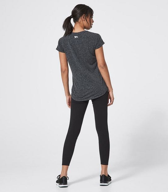 Lonsdale London Earby Core Linen Blend Heritage T-Shirt - Black 