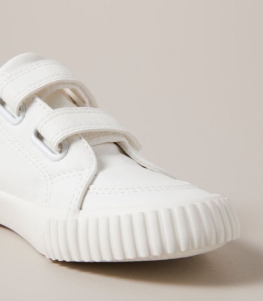 Kids Junior PU Touch Fastener Sneakers