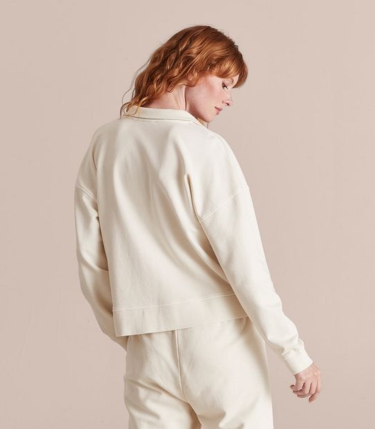 Washed Polo Neck Jumper