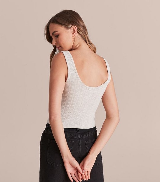 Lily Loves Button Front Tank Top