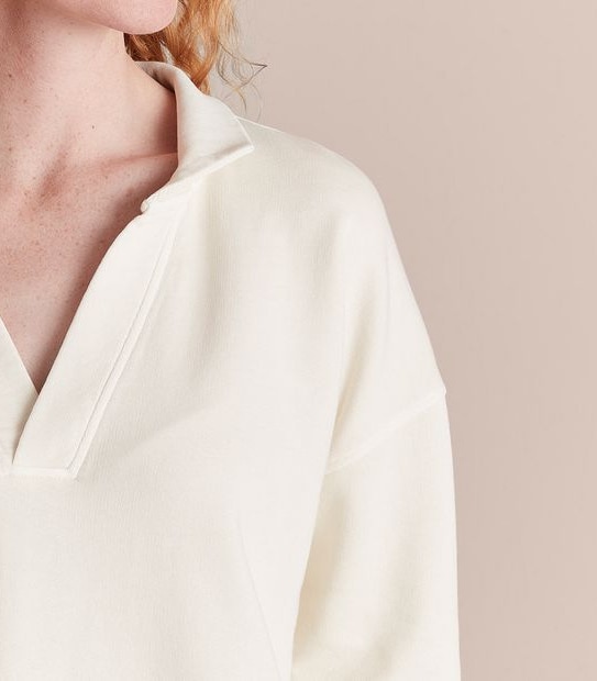 Washed Polo Neck Jumper