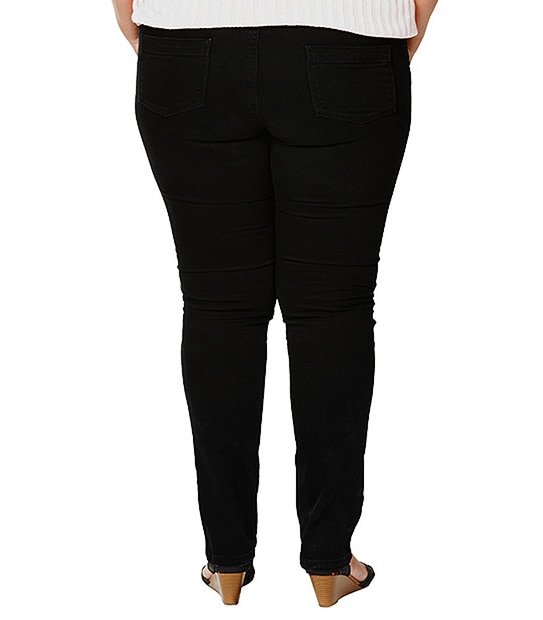 Belle Curve Straight Leg Jeans - Black