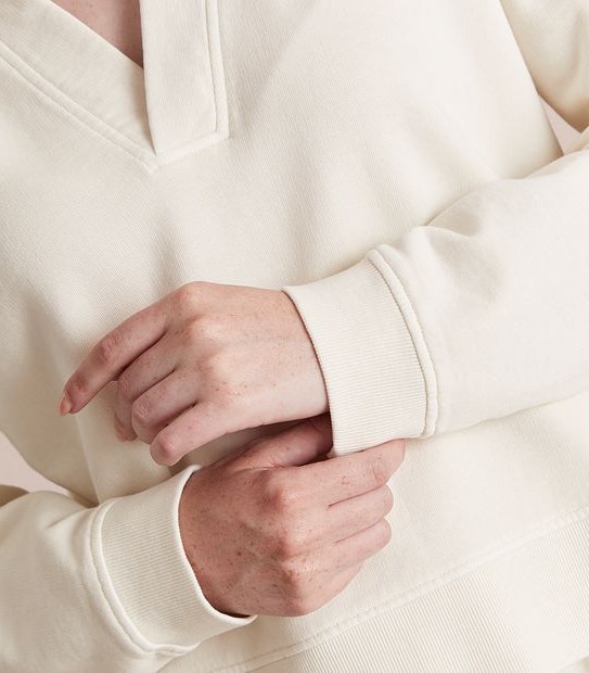 Washed Polo Neck Jumper