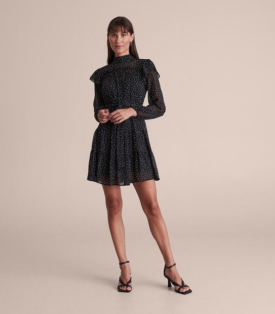 Preview Pintuck Detail Mini Dress