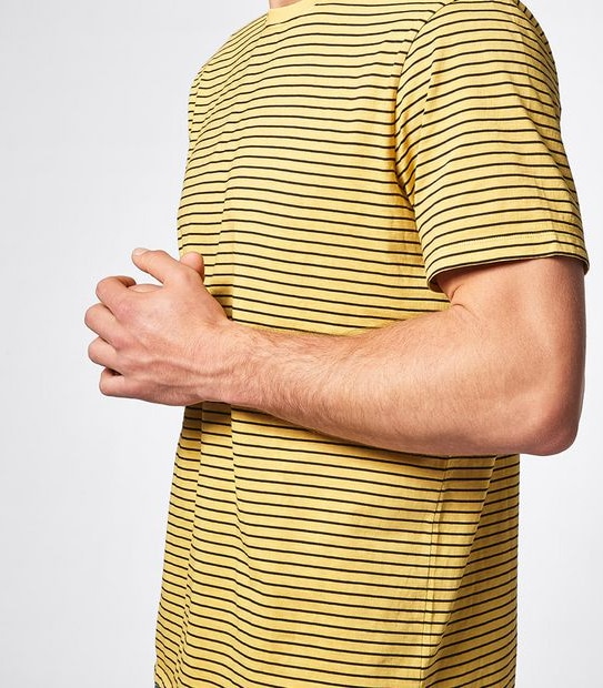 Stripe T-Shirt  -Yellow
