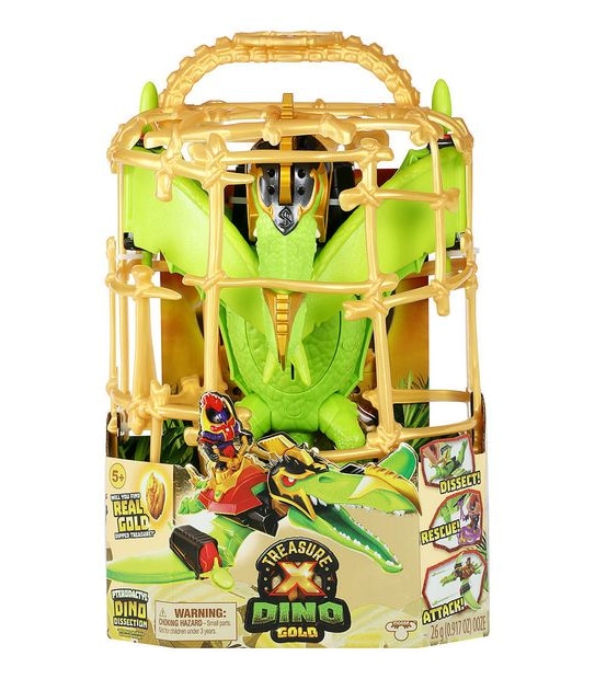 Treasure X Dino Gold Pterodactyl Dino Dissection. Dissect, Rescue and Attack