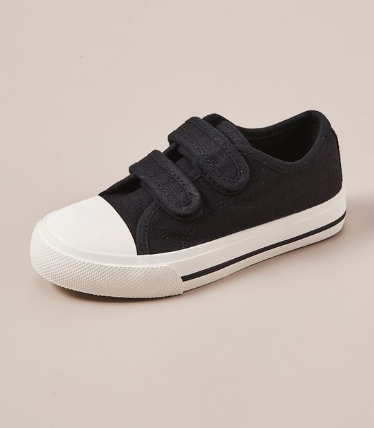 Kids Junior Double Strap Canvas Sneakers Target Australia