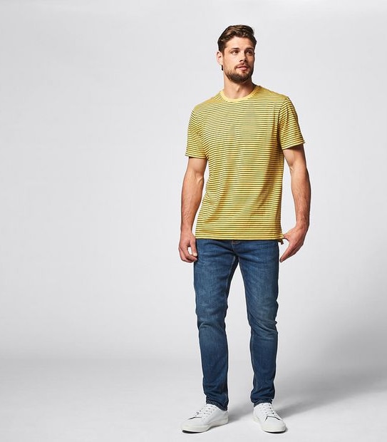 Stripe T-Shirt  -Yellow