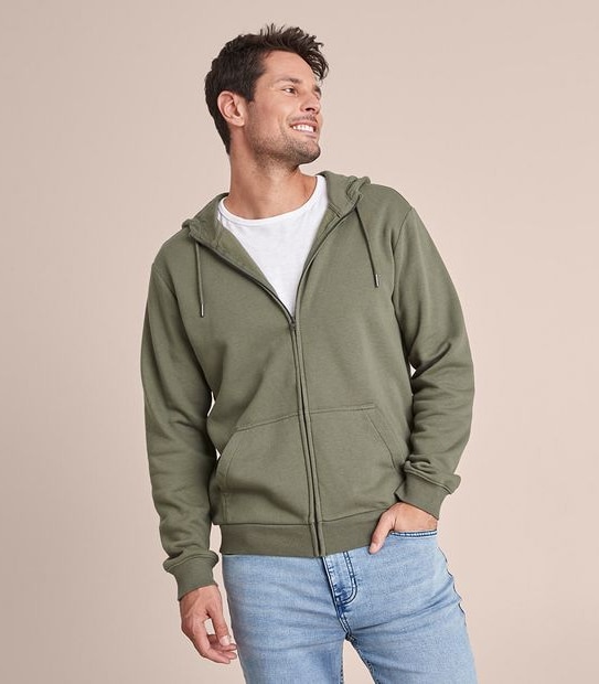 Fleece Zip Through Hoodie