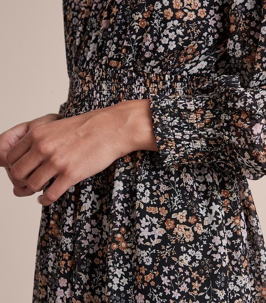 Preview Balloon Sleeve Midi Dress