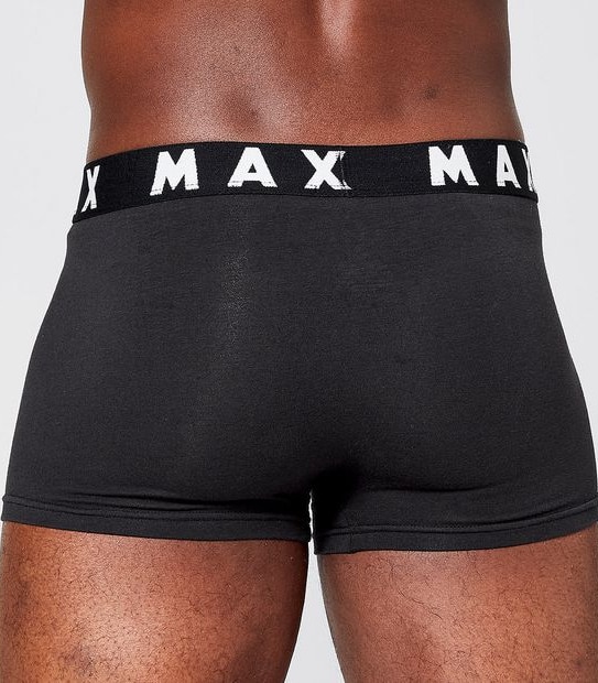 Maxx 3 Pack Hipster Trunks - Black