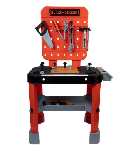 BLACK + DECKER Junior Builder Toy Tool Workbench