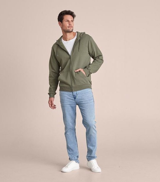 Fleece Zip Through Hoodie