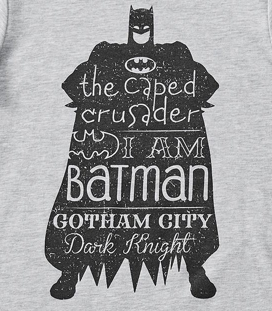 Batman Short Sleeve Print T-Shirt