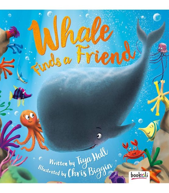 Whale Finds A Friend Padded Book - Tiya Hall