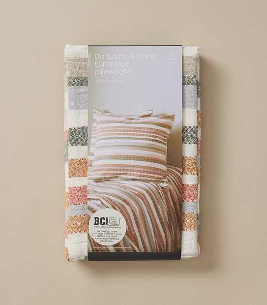 Darius Multi Stripe European Pillowcase