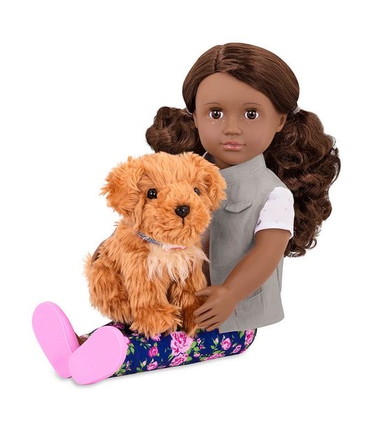 Our Generation Deluxe 45cm/18in Doll & Pet - Malia with Poodle