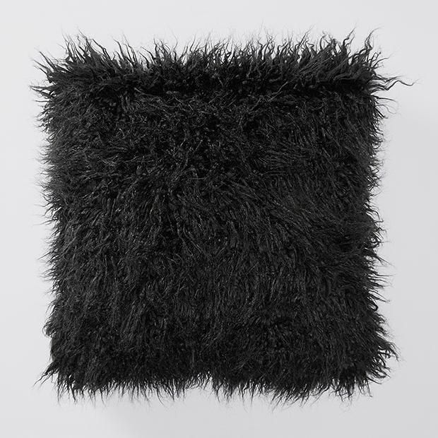 Fluffy Cushion 45cm Black Target Australia