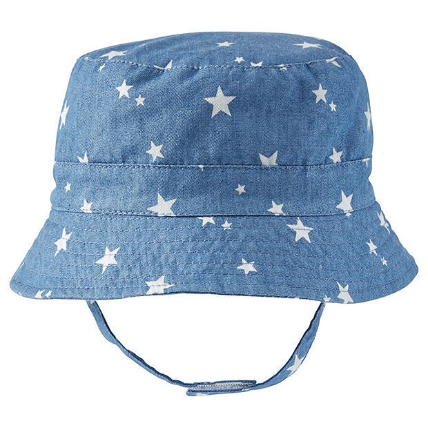 Printed Denim Bucket Hat Target Australia