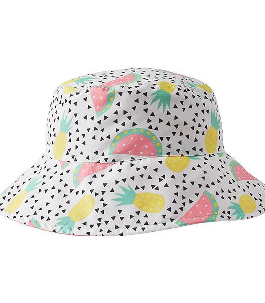Reversable Bucket Hat White Target Australia