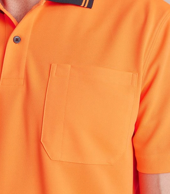 Graphite Hi-Visibility Polo Shirt - Orange | Target Australia