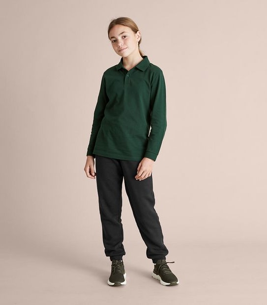 Double Knee School Fleece Trackpants