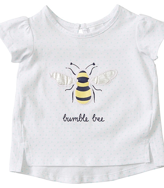 Girls' Short Sleeve Bumble Bee T-Shirt