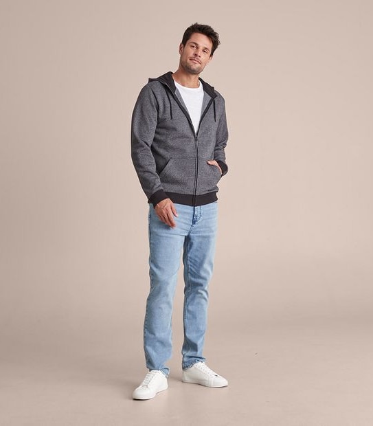Fleece Zip Through Hoodie