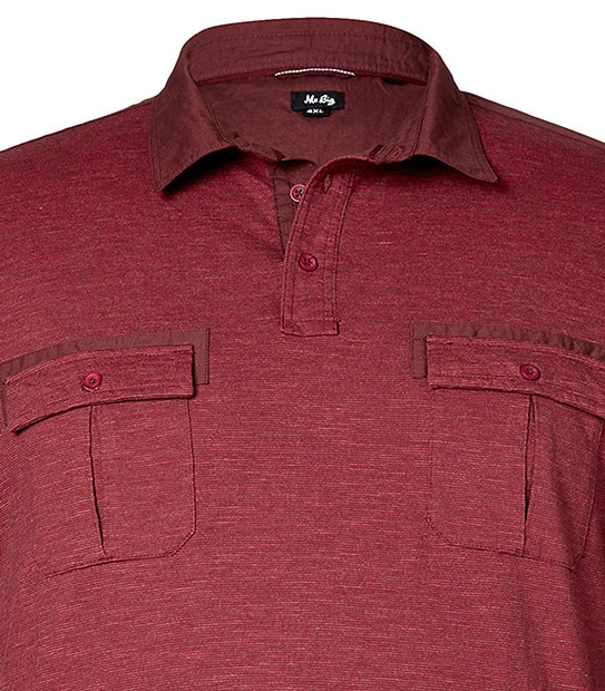 Men's Mr Big Utility Polo Shirt - Red