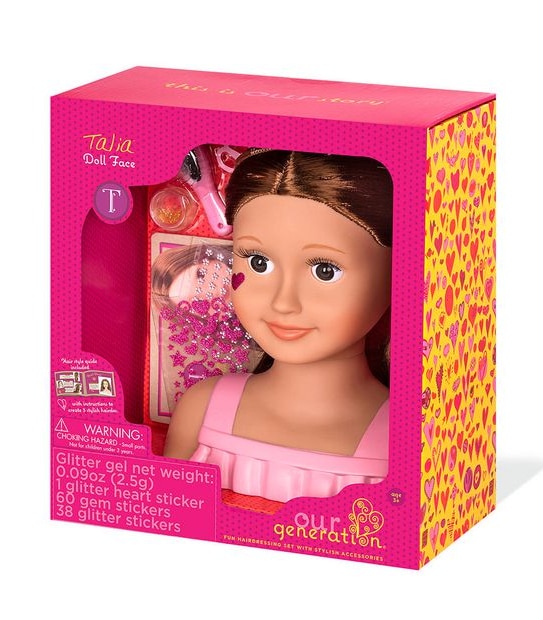 Trista Doll Head, Doll Hairstyles Styling Head