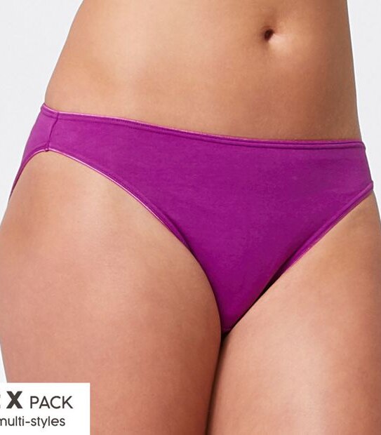 2 Pack Australian Cotton SpaFX Bikini Briefs Rose Wild Astor Target