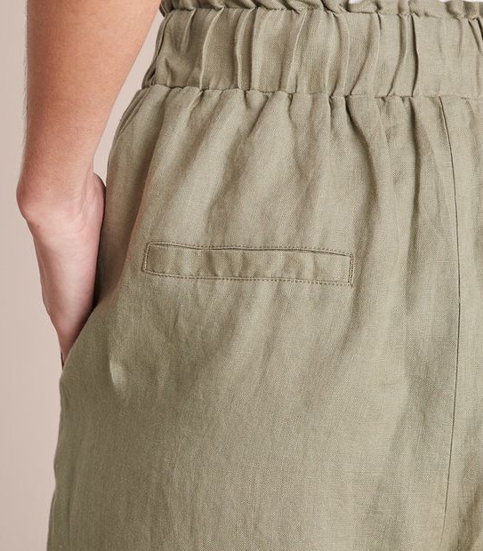 European Linen Wide Leg Pants