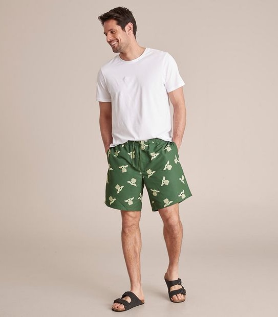 Star Wars&trade; The Mandalorian Baby Yoda Print Volley Shorts