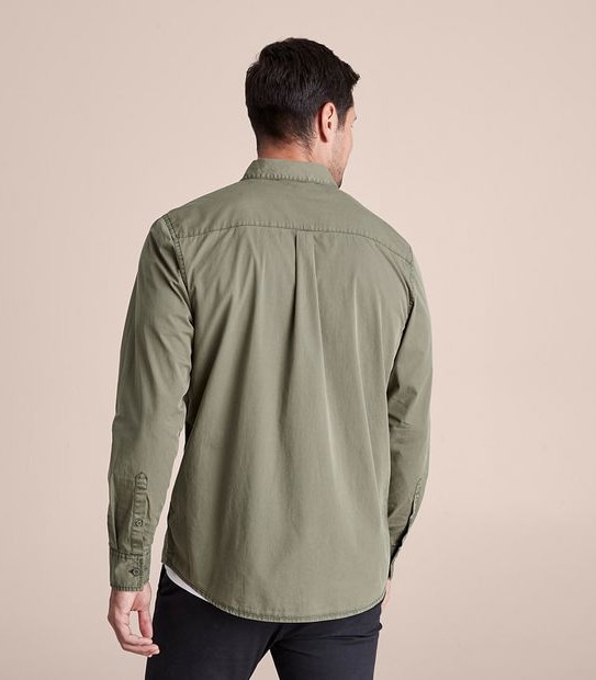 Long Sleeve Garment Dye Shirt