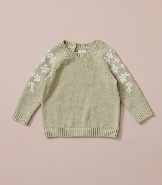 Baby Knit Embroidered Jumper